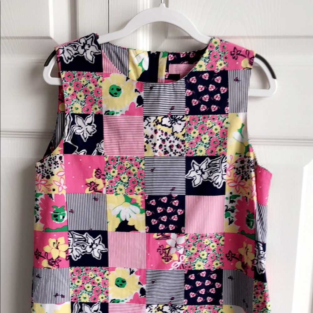 Girls Lilly Pulitzer size 14 patchwork dress EUC